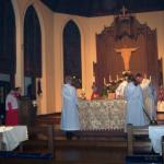 Altar Candles are lit