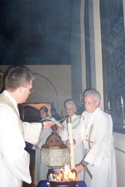 Lighting The Pascal Candle