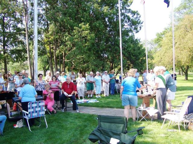 Service at the Veteran's Memorial 2