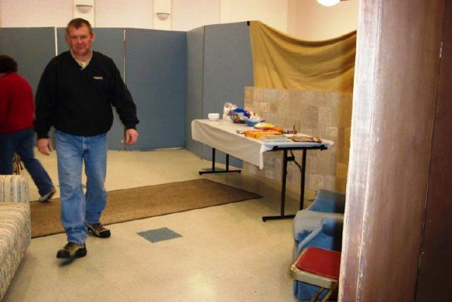 Paul makes a last minute facilities check