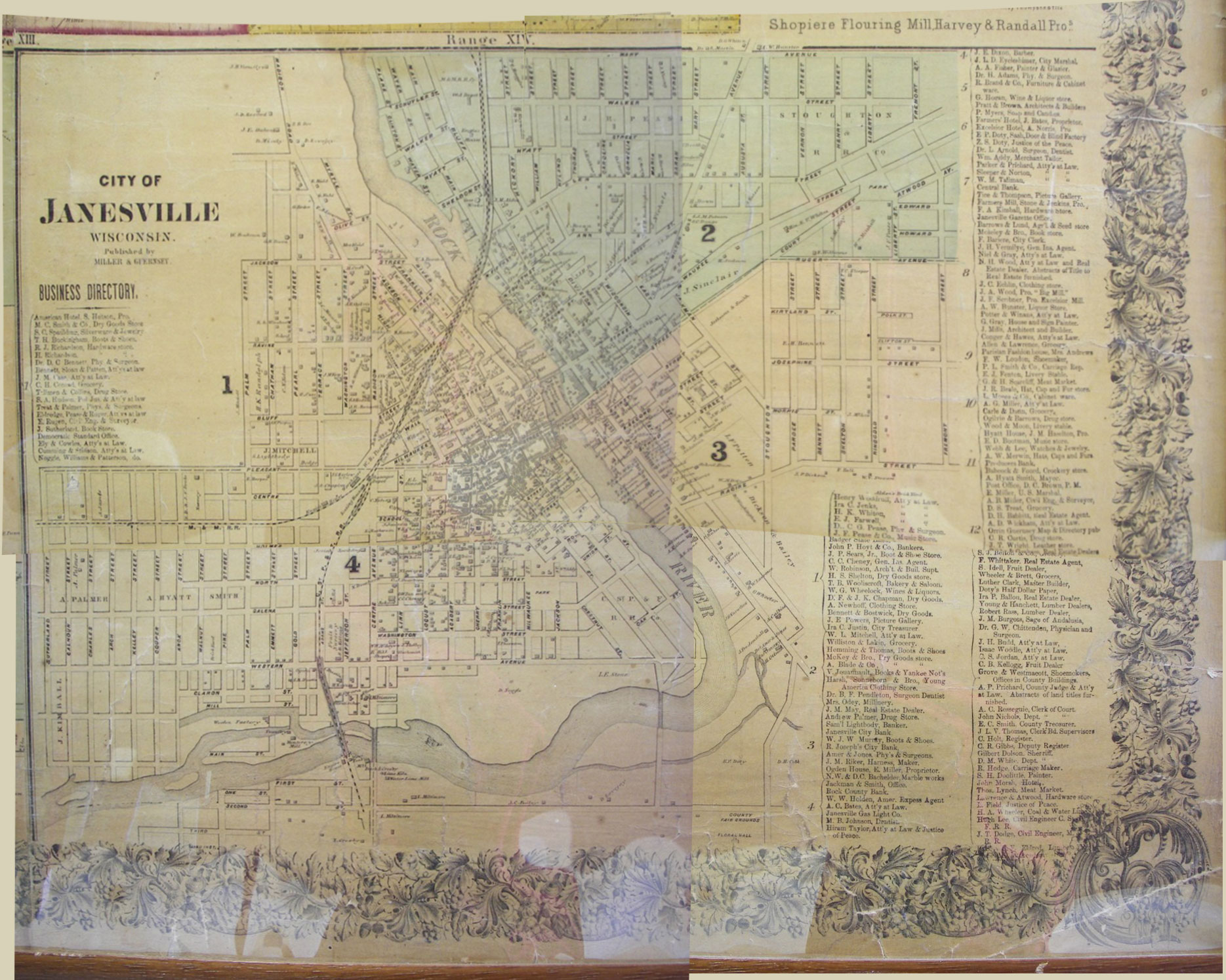 1858 Janesville Map