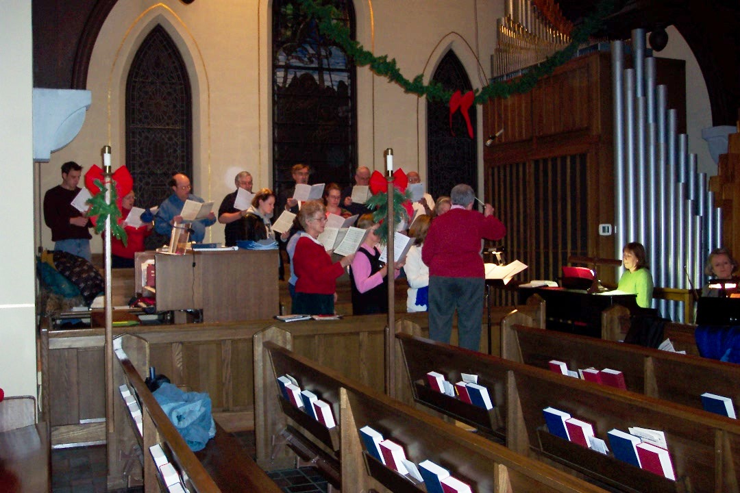 Our Choir Practicing