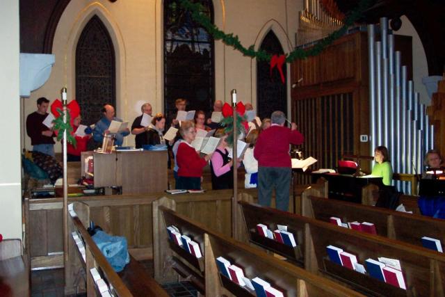 Our Choir Practicing