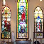 Rear Stained Glass Windows